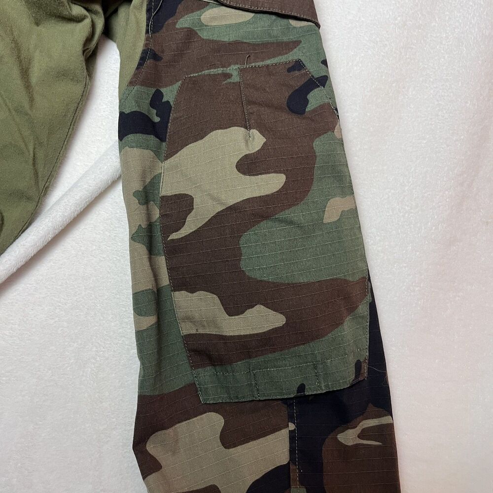 EmersonGear Mens XL Woodland Camo Tactical Combat Shirt 1/4 Zip Airsoft Milsim - Picture 9 of 13